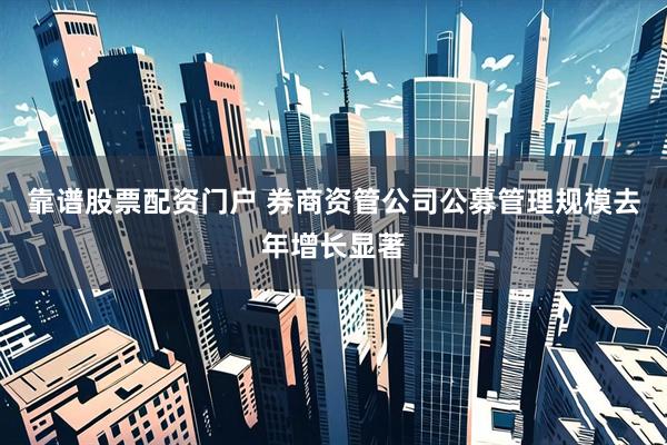靠谱股票配资门户 券商资管公司公募管理规模去年增长显著